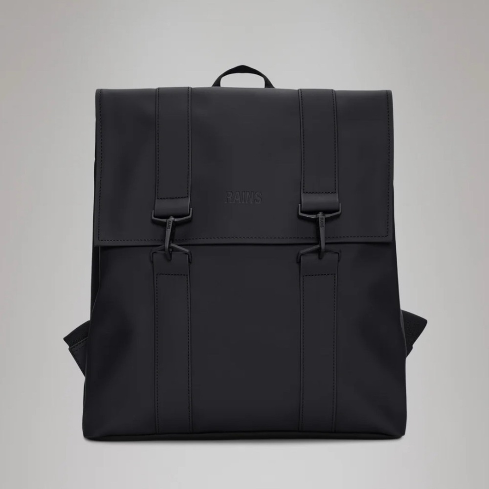 Rains Black MSN Backpack